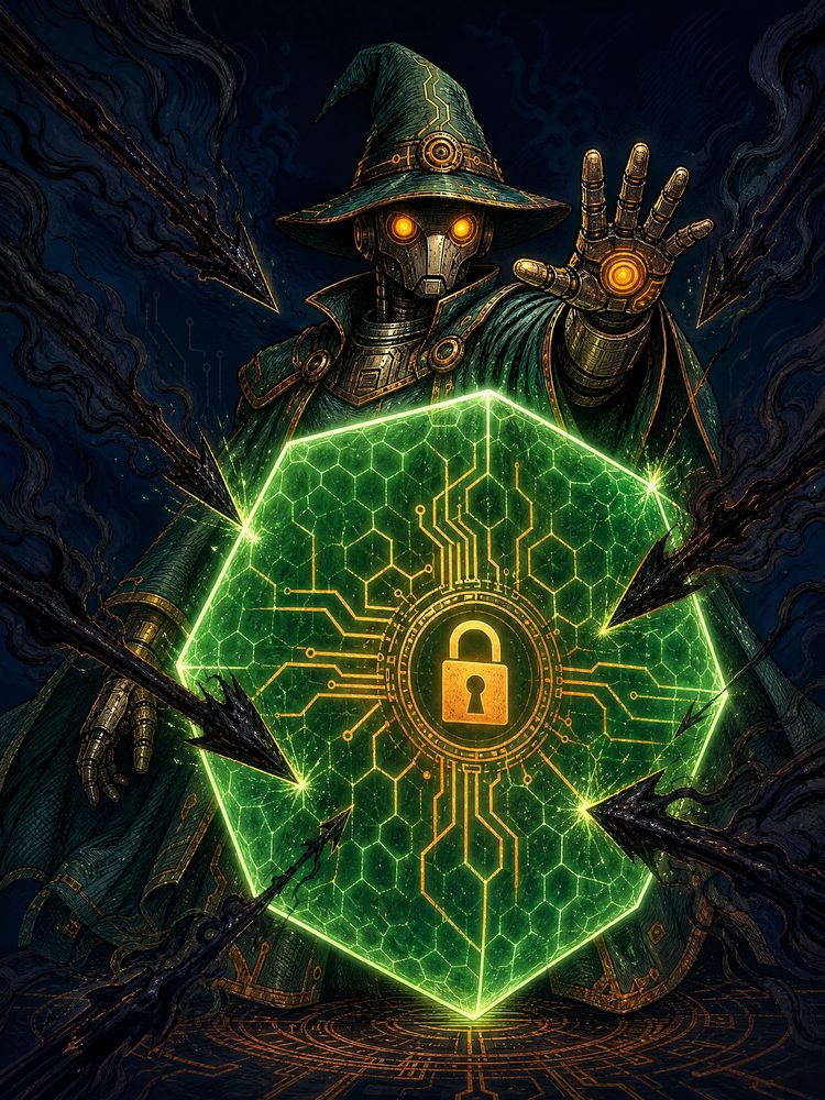Security shield illustration